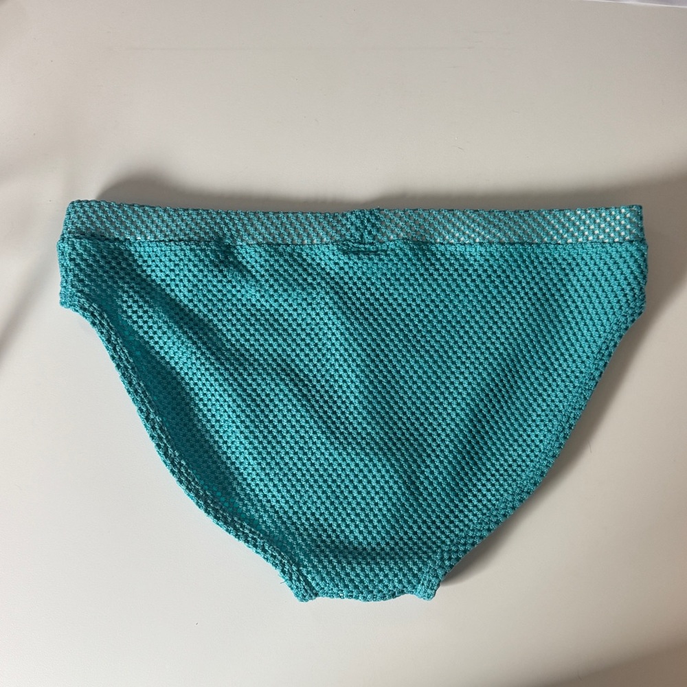 ASOS Turquoise Knit Design Swim Briefs - Picture 4 of 5